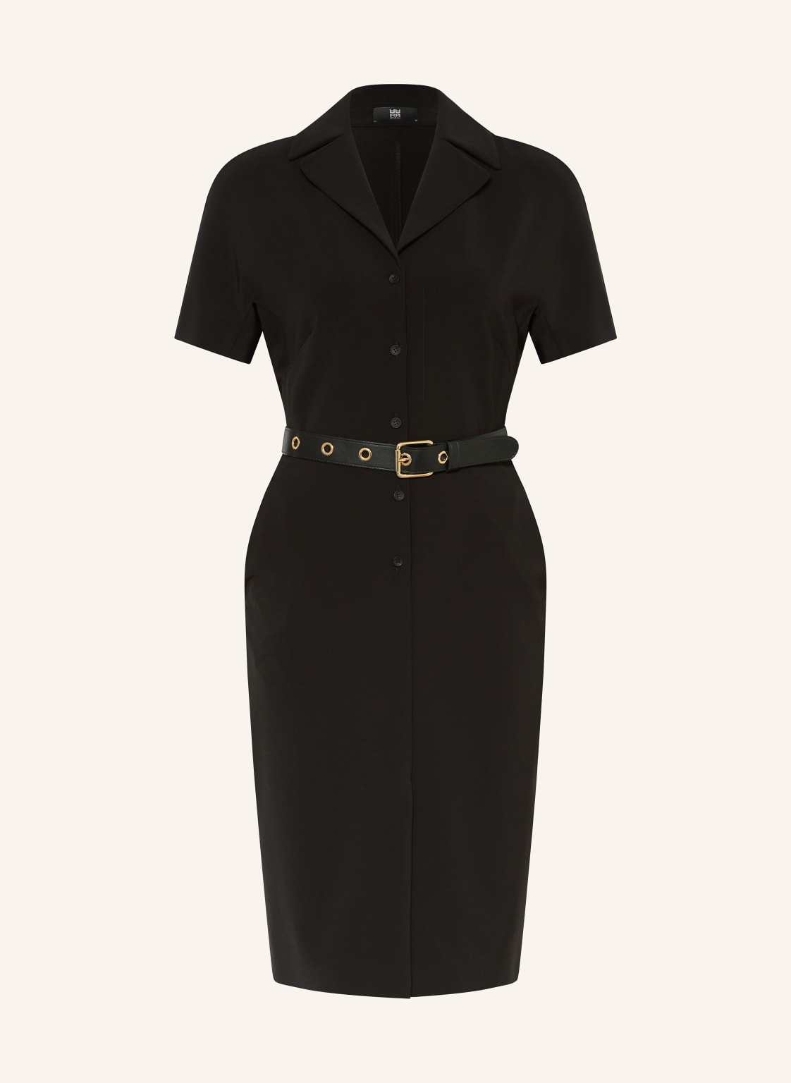 Riani Hemdblusenkleid Aus Jersey schwarz Riani Hemdblusenkleid Aus Jersey schwarz von RIANI