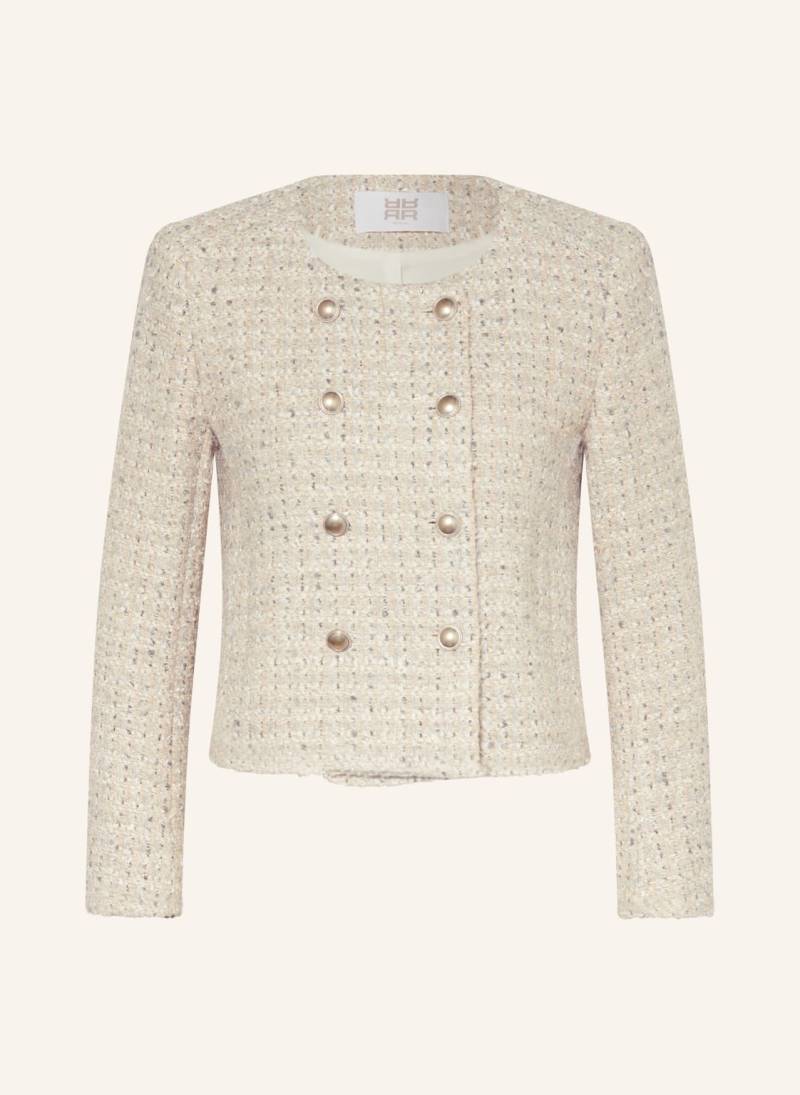 Riani Kastenjacke Aus Tweed Mit Glitzergarn beige von RIANI