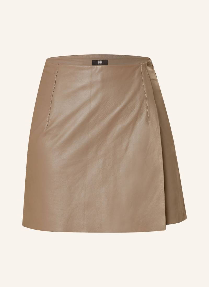 Riani Leder-Skort beige von RIANI