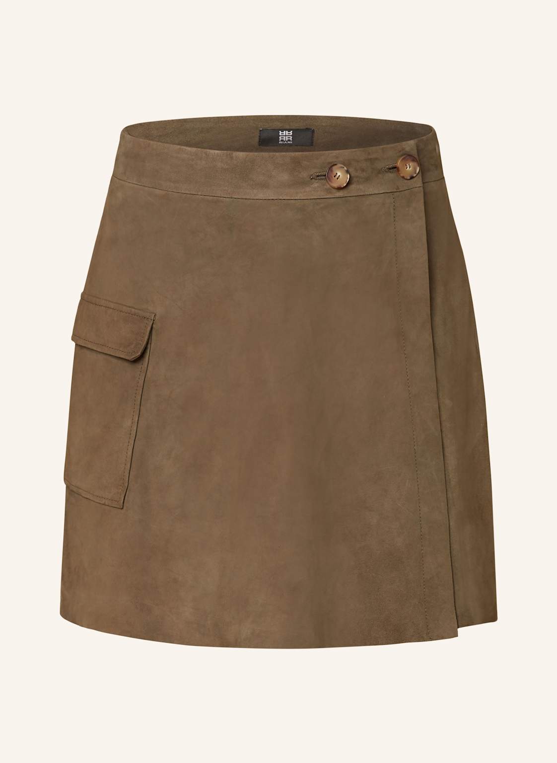 Riani Leder-Skort gruen Riani Leder-Skort gruen von RIANI