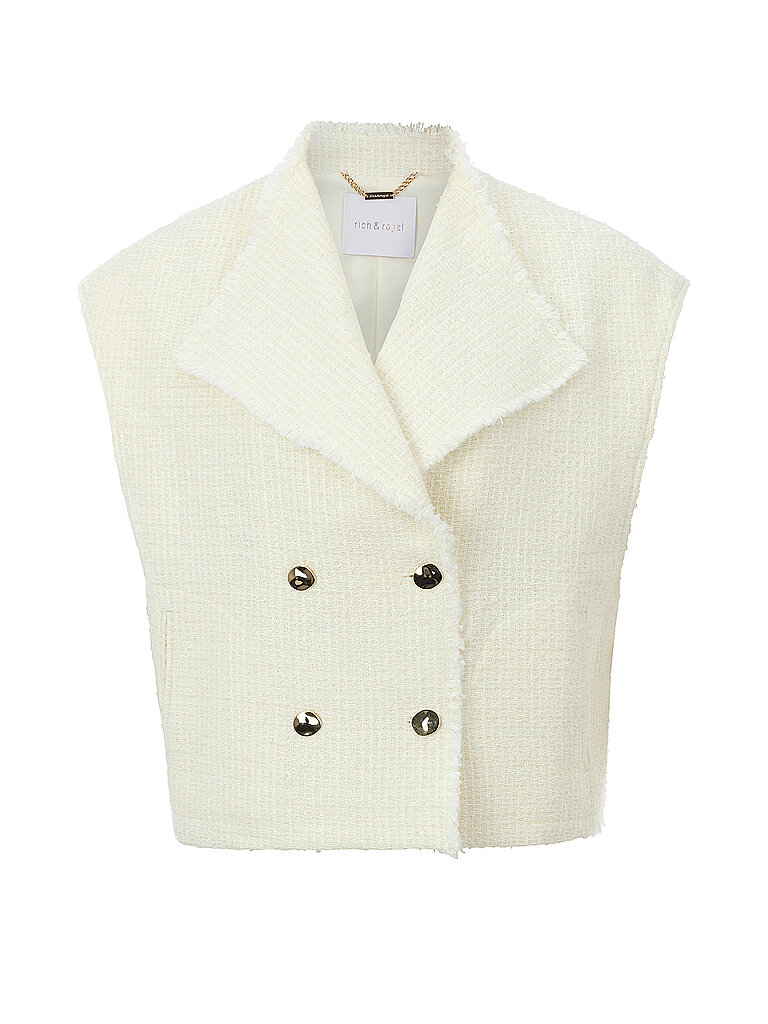 RICH & ROYAL Gilet creme | 34 von RICH & ROYAL