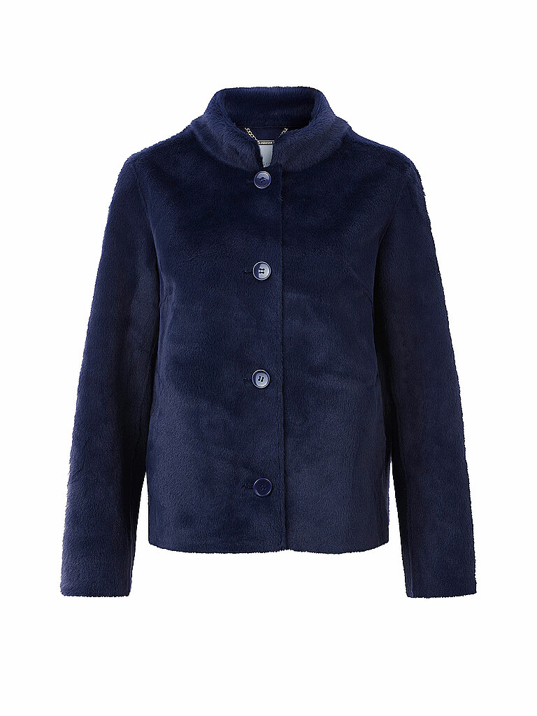 RICH & ROYAL Jacke in Felloptik blau | 34 von RICH & ROYAL