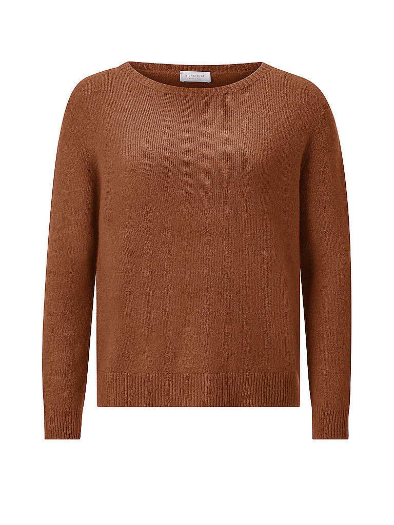 RICH & ROYAL Pullover braun | S von RICH & ROYAL