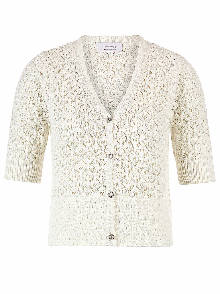 RICH & ROYAL Strickjacke creme | S RICH & ROYAL Strickjacke creme | S von RICH & ROYAL