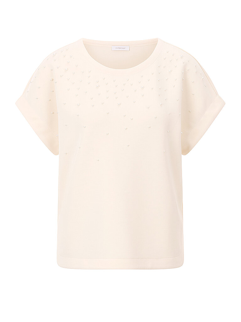 RICH & ROYAL T-Shirt  creme | XS von RICH & ROYAL