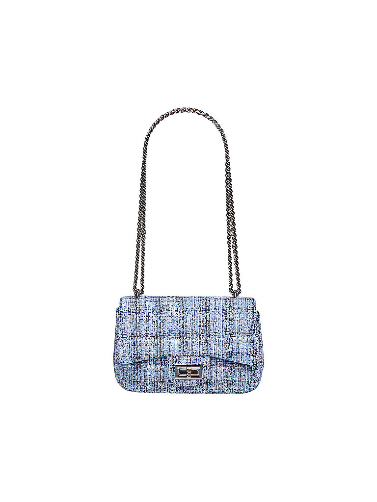 RICH & ROYAL Tasche - Umhängetasche MINI TWEED blau von RICH & ROYAL