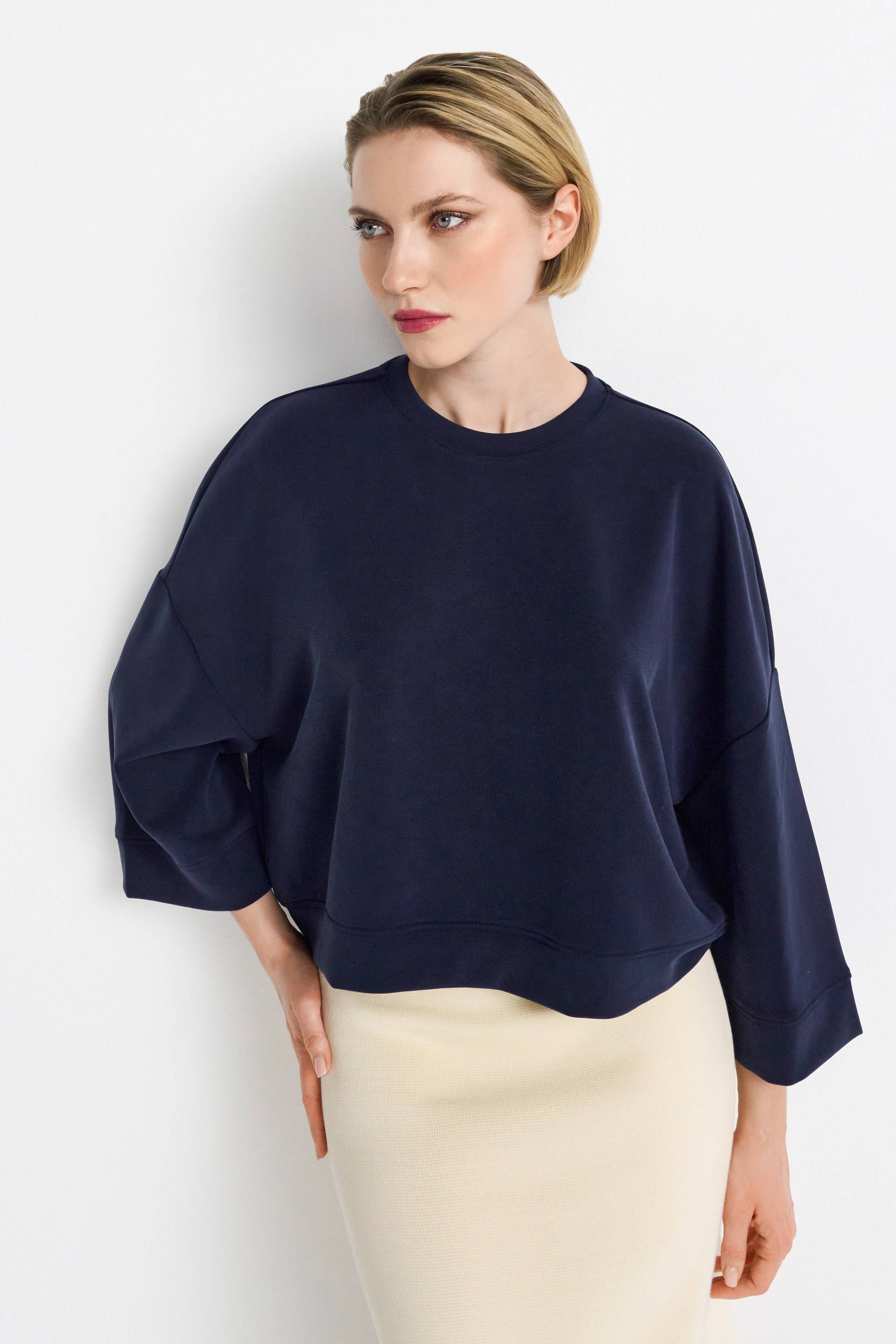 RICHROYAL Kurzarmshirt »Tencel peached Shirt«, modische Kurzarmsweatshirt von RICHROYAL