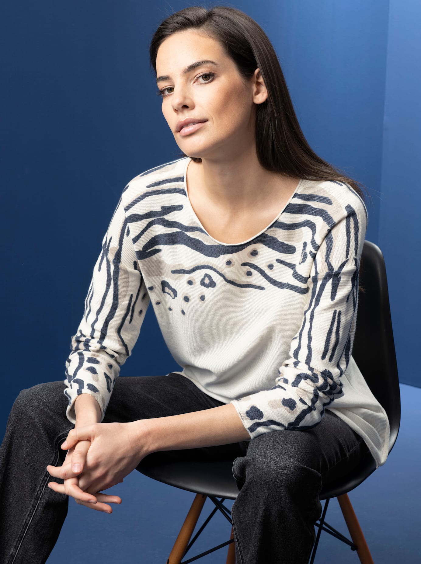 heine Strickpullover »Druck-Pullover« von heine