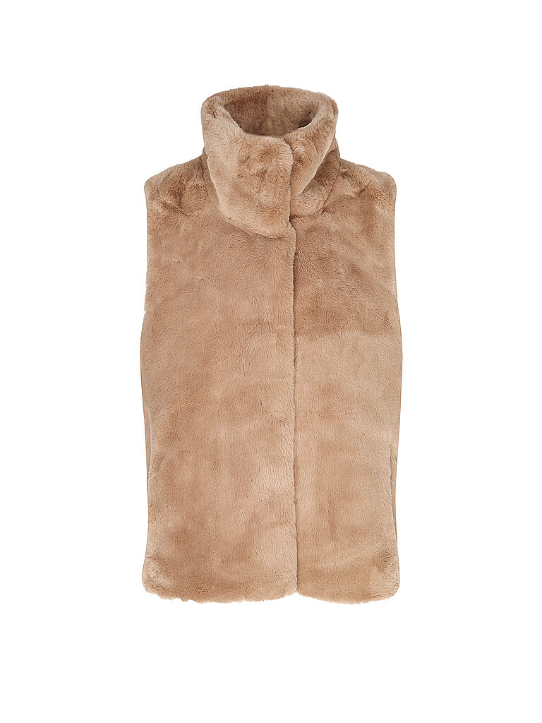 RINO&PELLE Gilet in Felloptik LISON camel | 40 von RINO&PELLE