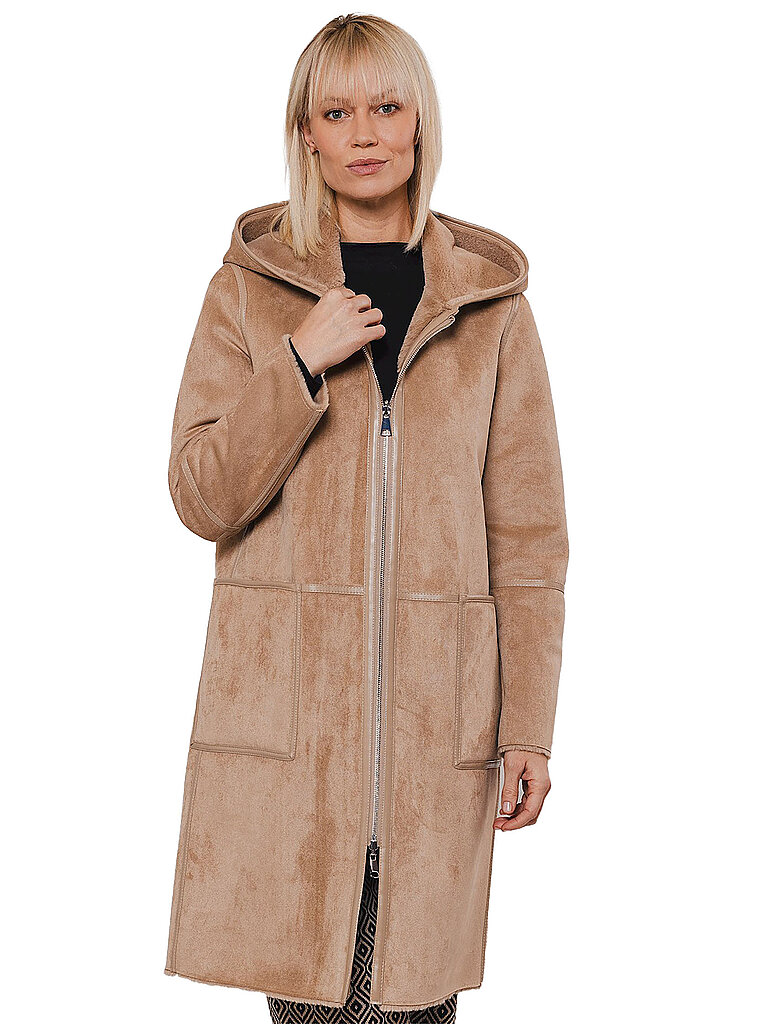 RINO&PELLE Jacke in Felloptik beige | 36 von RINO&PELLE