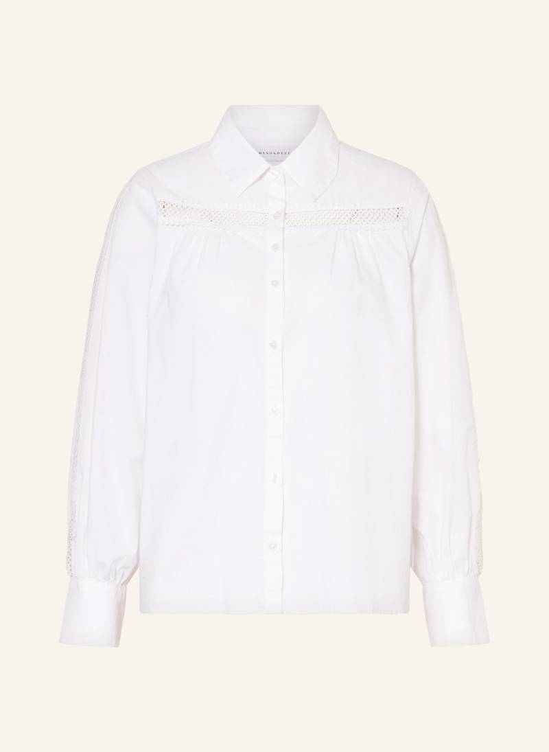 Rino & Pelle Hemdbluse Beja Mit Spitze weiss von RINO & PELLE