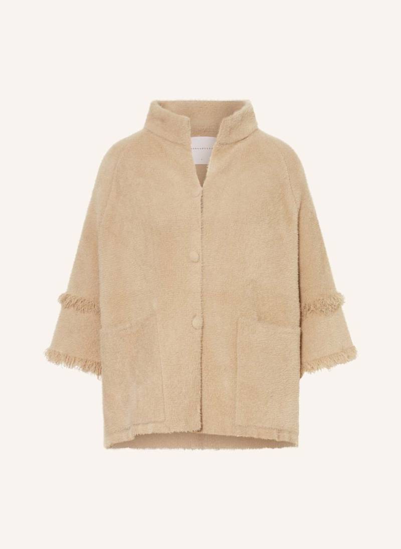 Rino & Pelle Strickjacke Sabe Mit 3/4-Arm beige von RINO & PELLE