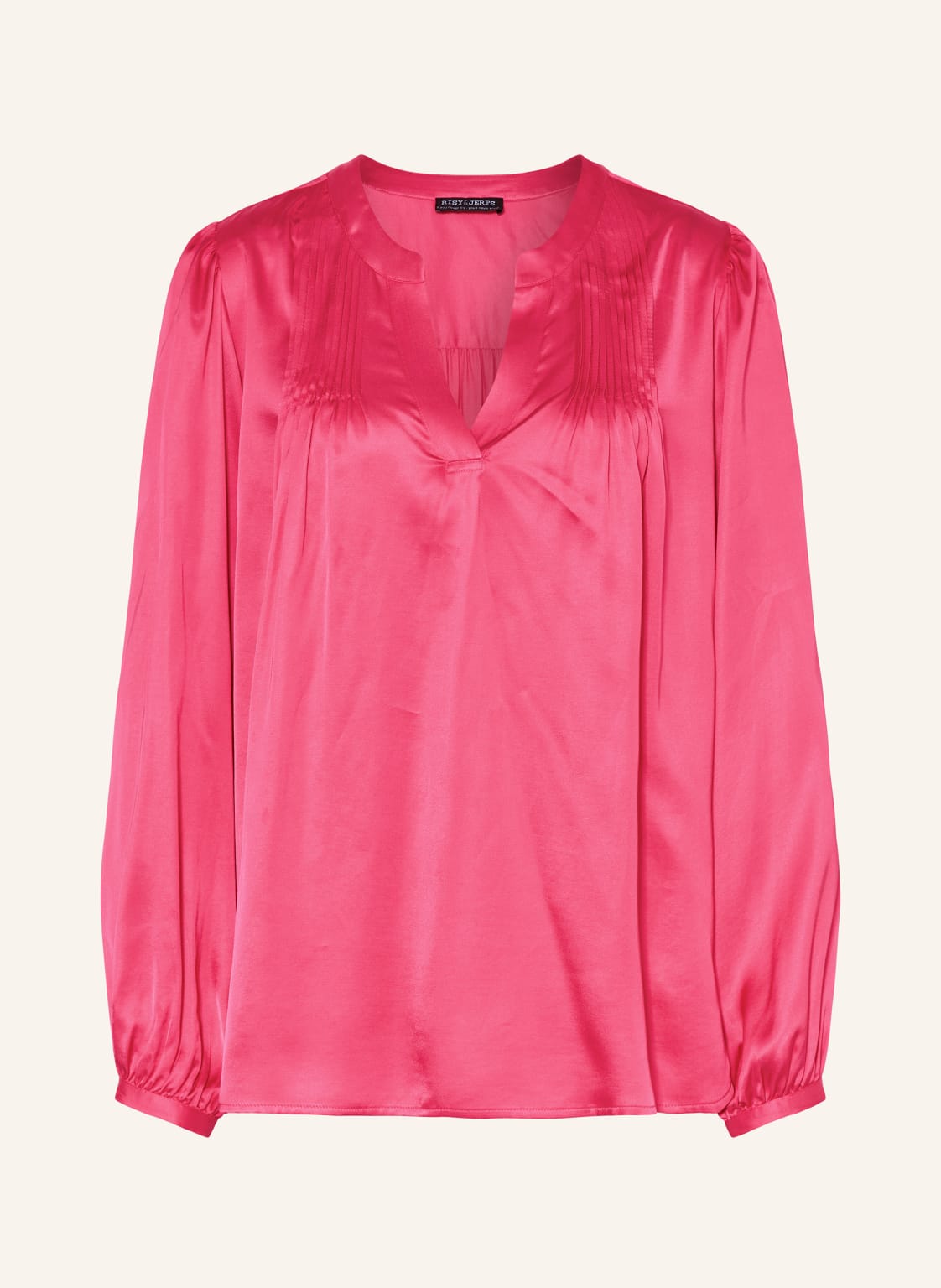 Risy & Jerfs Blusenshirt Aus Satin pink von RISY & JERFS