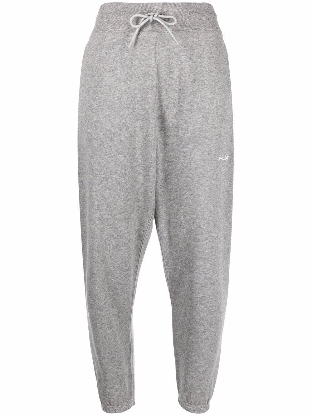 RLX Ralph Lauren cropped cotton-blend track pants - Grey von RLX Ralph Lauren