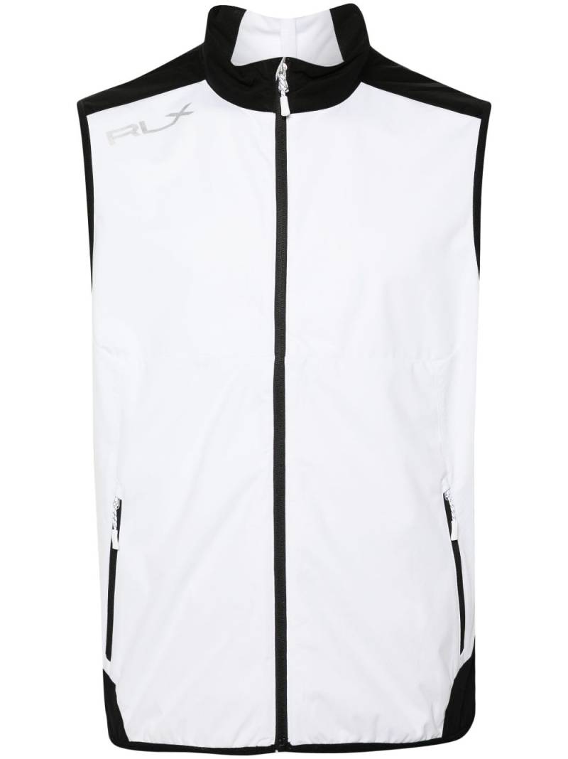 RLX Ralph Lauren logo-print contrast gilet - White von RLX Ralph Lauren