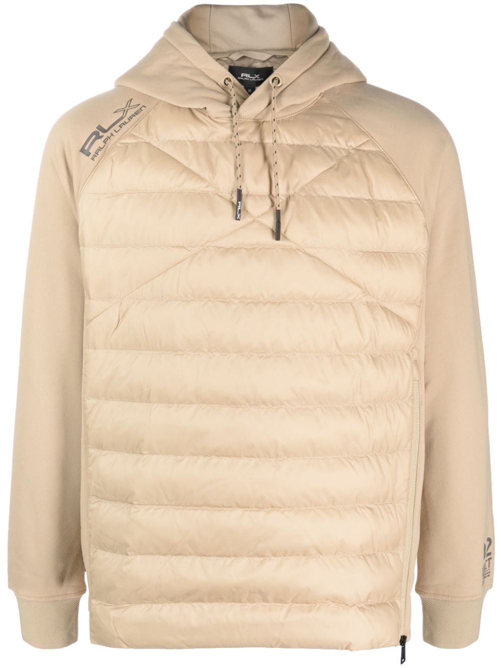 RLX Ralph Lauren padded panelled hoodie - Neutrals von RLX Ralph Lauren