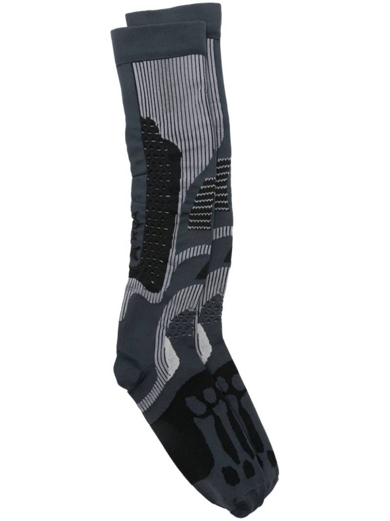 ROA Bones long socks - Grey von ROA