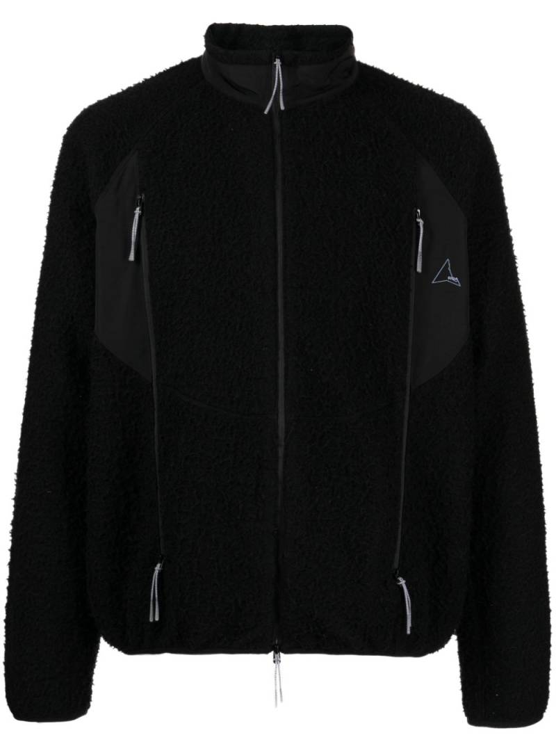 ROA Polar fleece jacket - Black von ROA