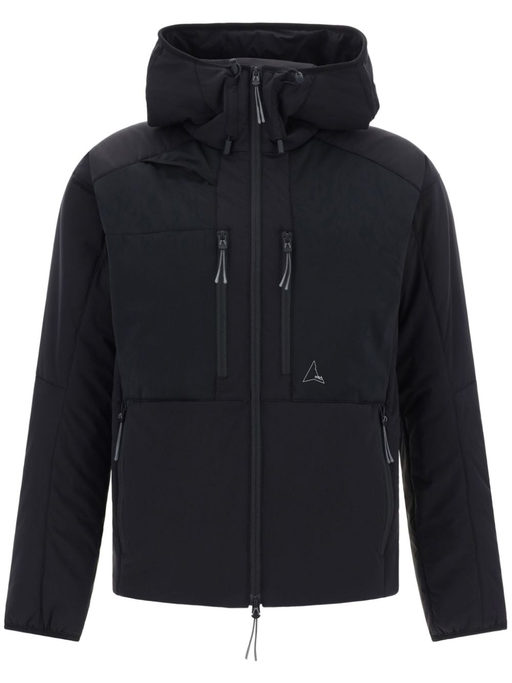 ROA Synthetic Stretch hooded jacket - Black von ROA