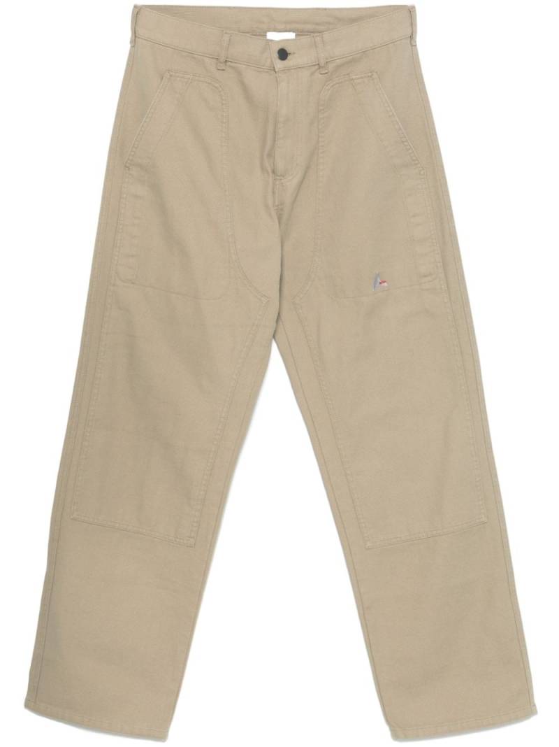 ROA canvas cotton trousers - Green von ROA