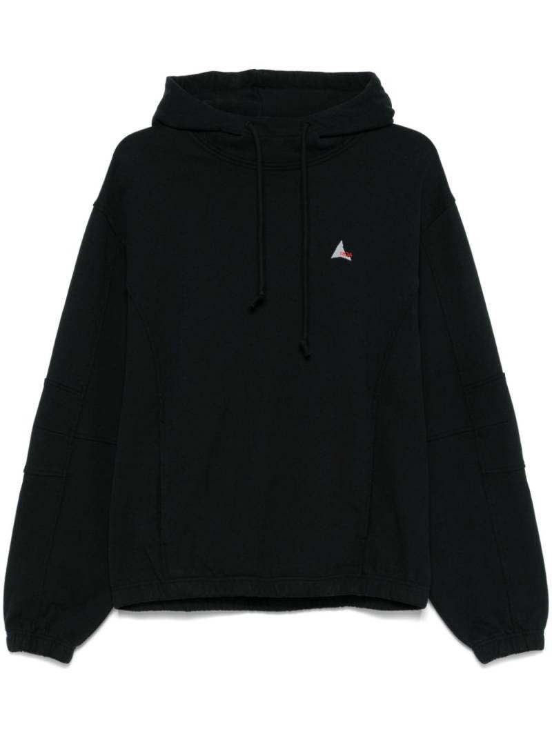 ROA cotton hoodie - Black von ROA