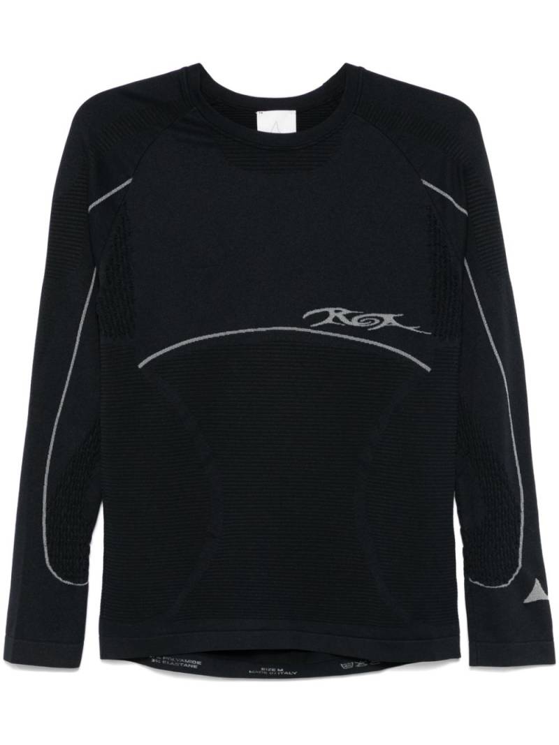 ROA logo-detailing T-shirt - Black von ROA