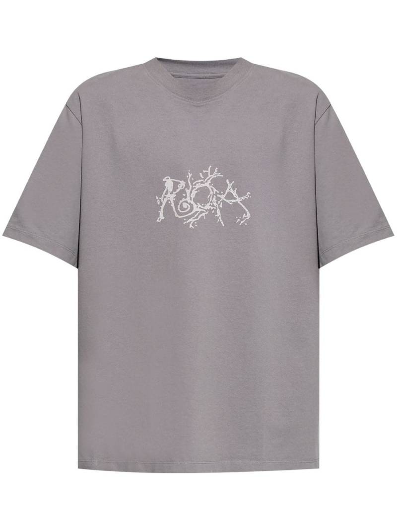 ROA logo-print T-shirt - Grey von ROA