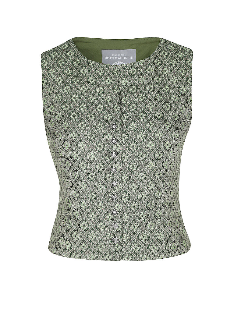 ROCKMACHERIN Trachten Gilet NANNI BACHMANN olive | L von ROCKMACHERIN