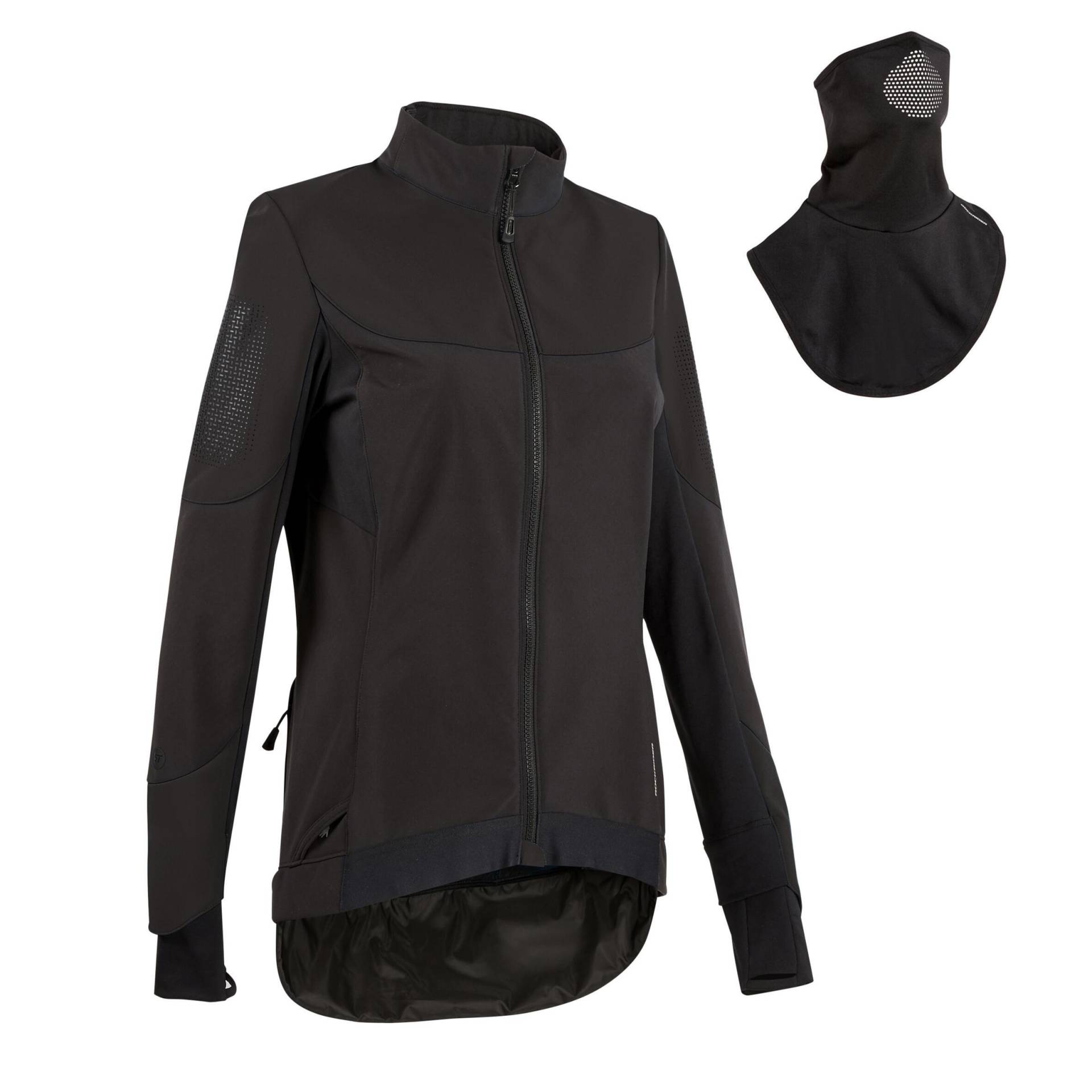 Jacke - Expl 500 Damen Schwarz Leicht XS von ROCKRIDER