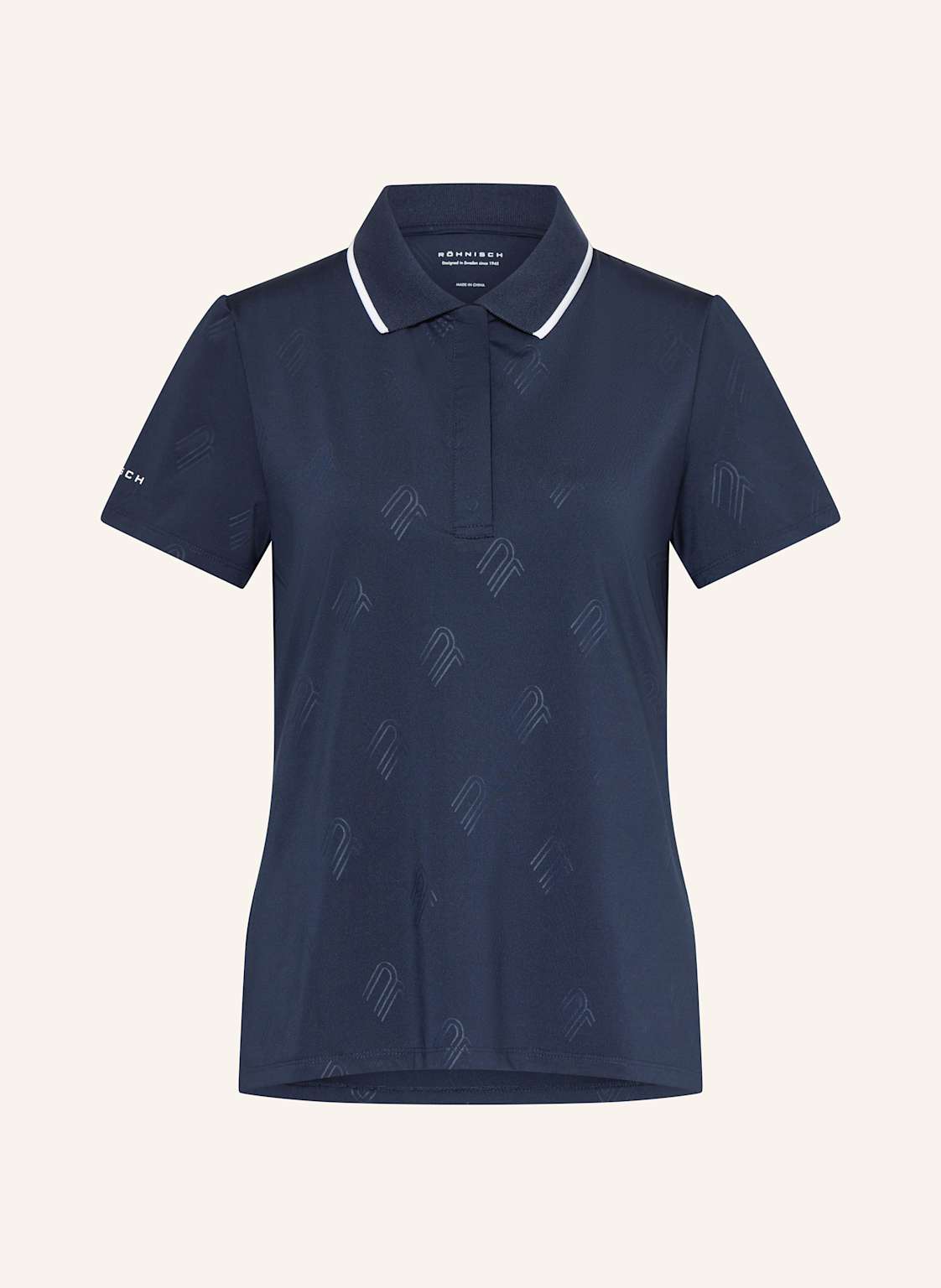 Röhnisch Funktions-Poloshirt Deni blau von RÖHNISCH