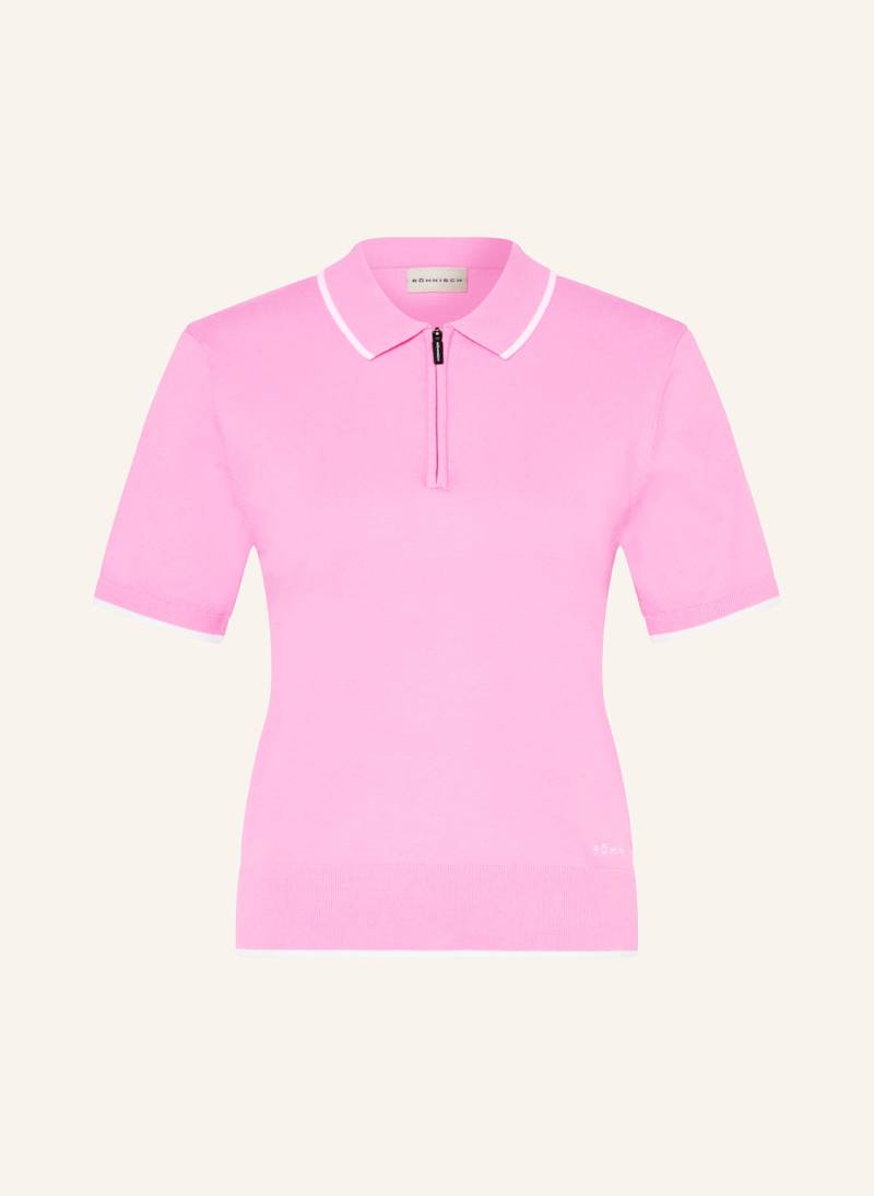 Röhnisch Strick-Poloshirt rosa von RÖHNISCH