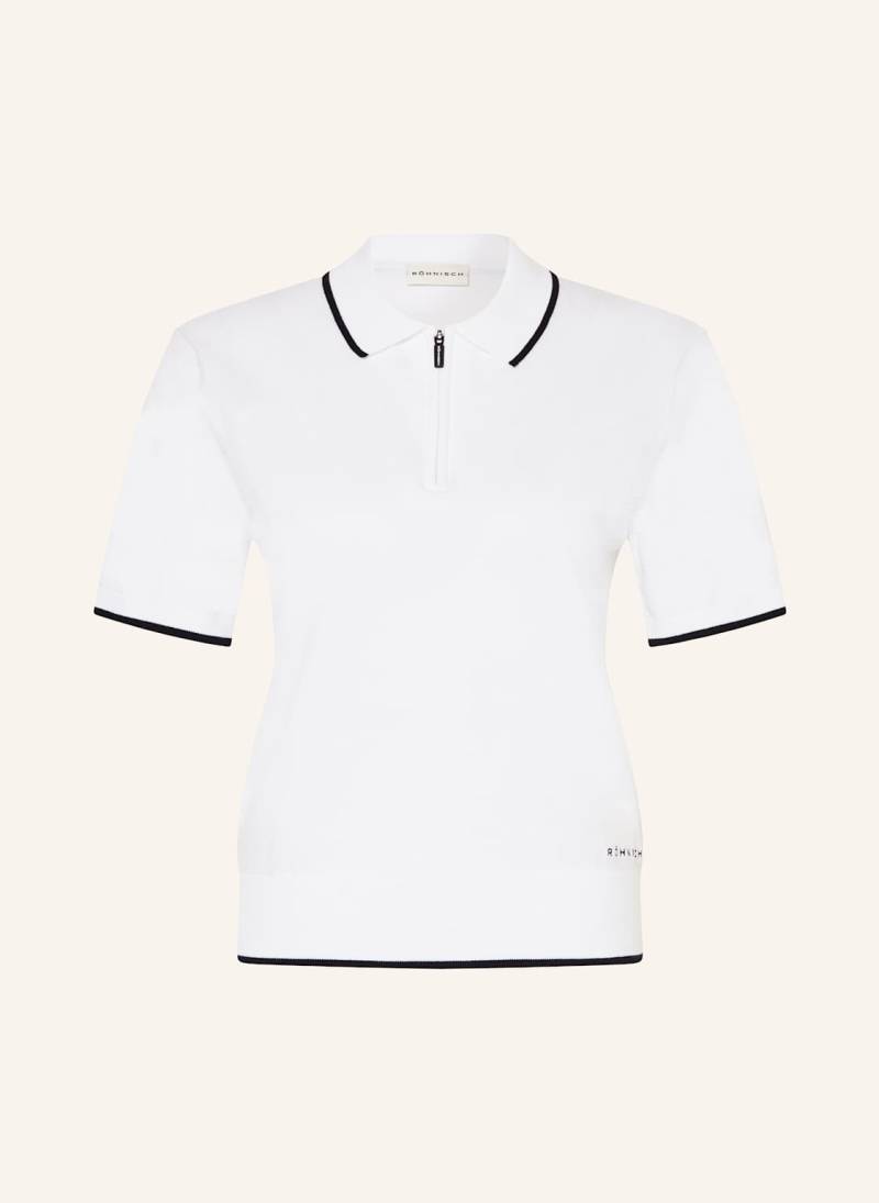 Röhnisch Strick-Poloshirt weiss von RÖHNISCH