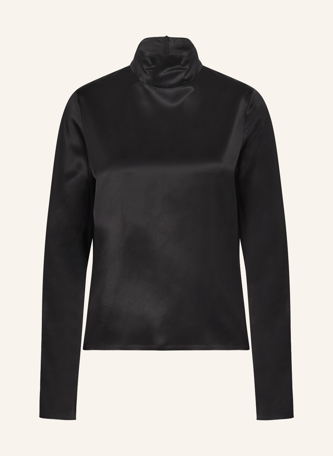 Róhe Blusenshirt Aus Satin schwarz von RÓHE