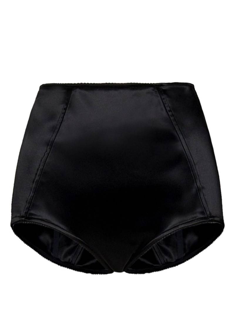 ROOM76 satin high-waisted briefs - Black von ROOM76