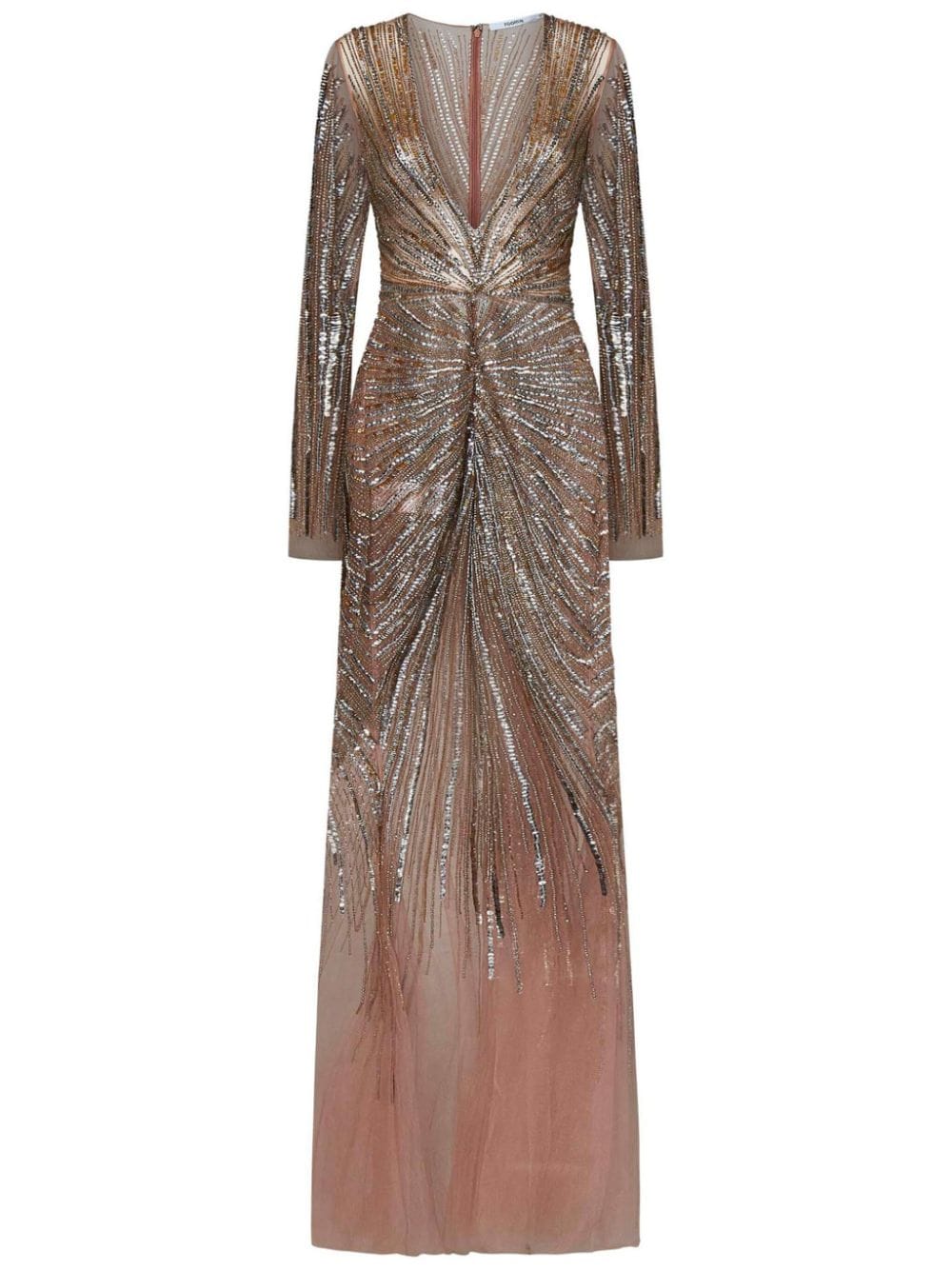 ROOM76 sequin-embellished gathered dress - Neutrals von ROOM76