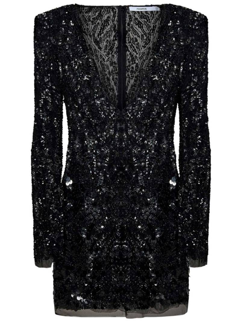 ROOM76 sequin-embellished mini dress - Black von ROOM76