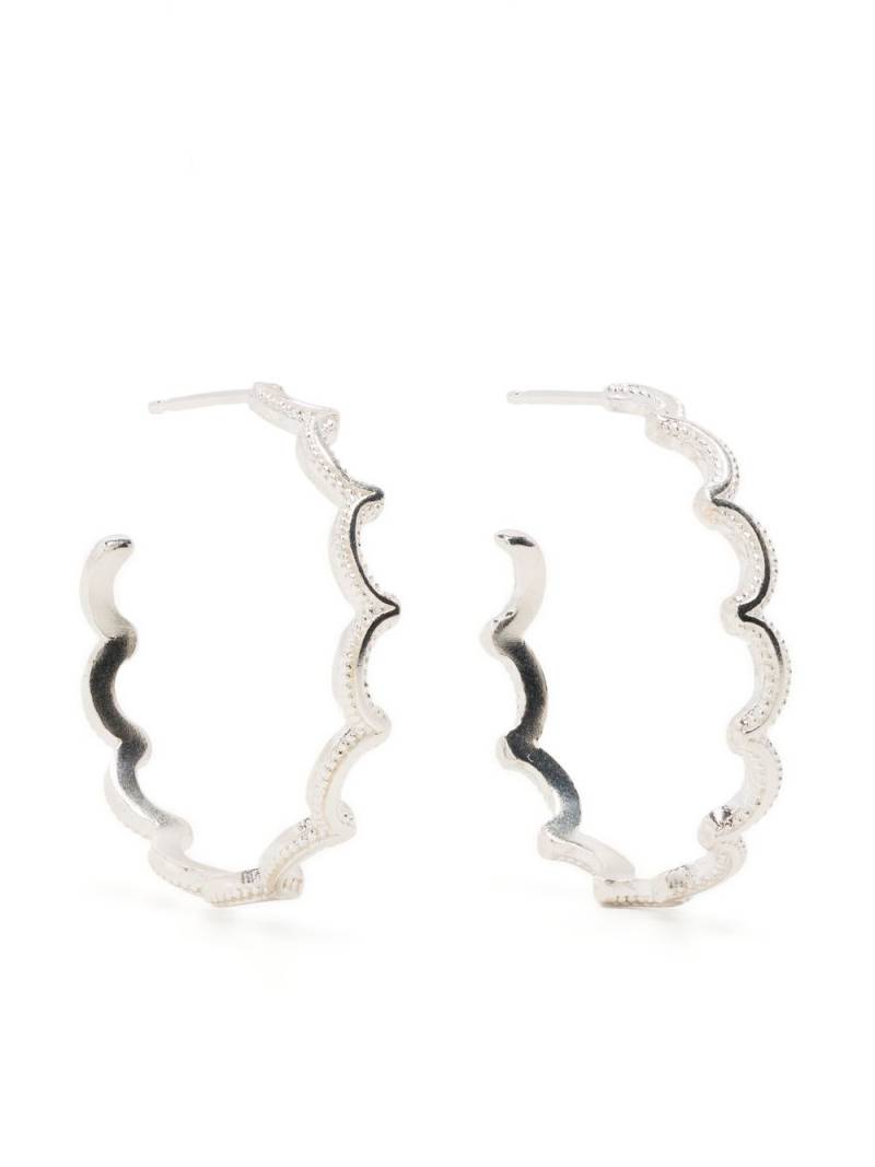 ROSIE KENT Magma Wiggle hoops - Silver von ROSIE KENT