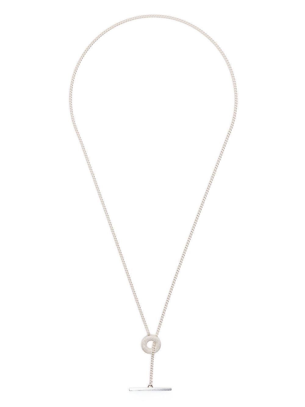 ROSIE KENT Weol Loop chunky T-bar necklace - Silver von ROSIE KENT