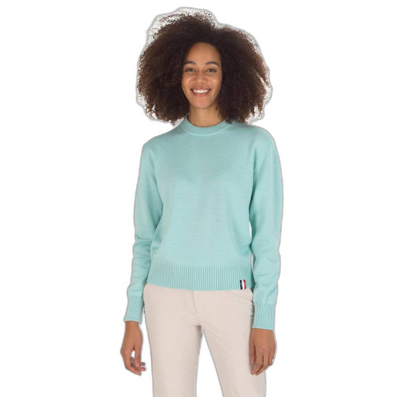 Pullover Frau Plain Damen Türkisblau M von ROSSIGNOL