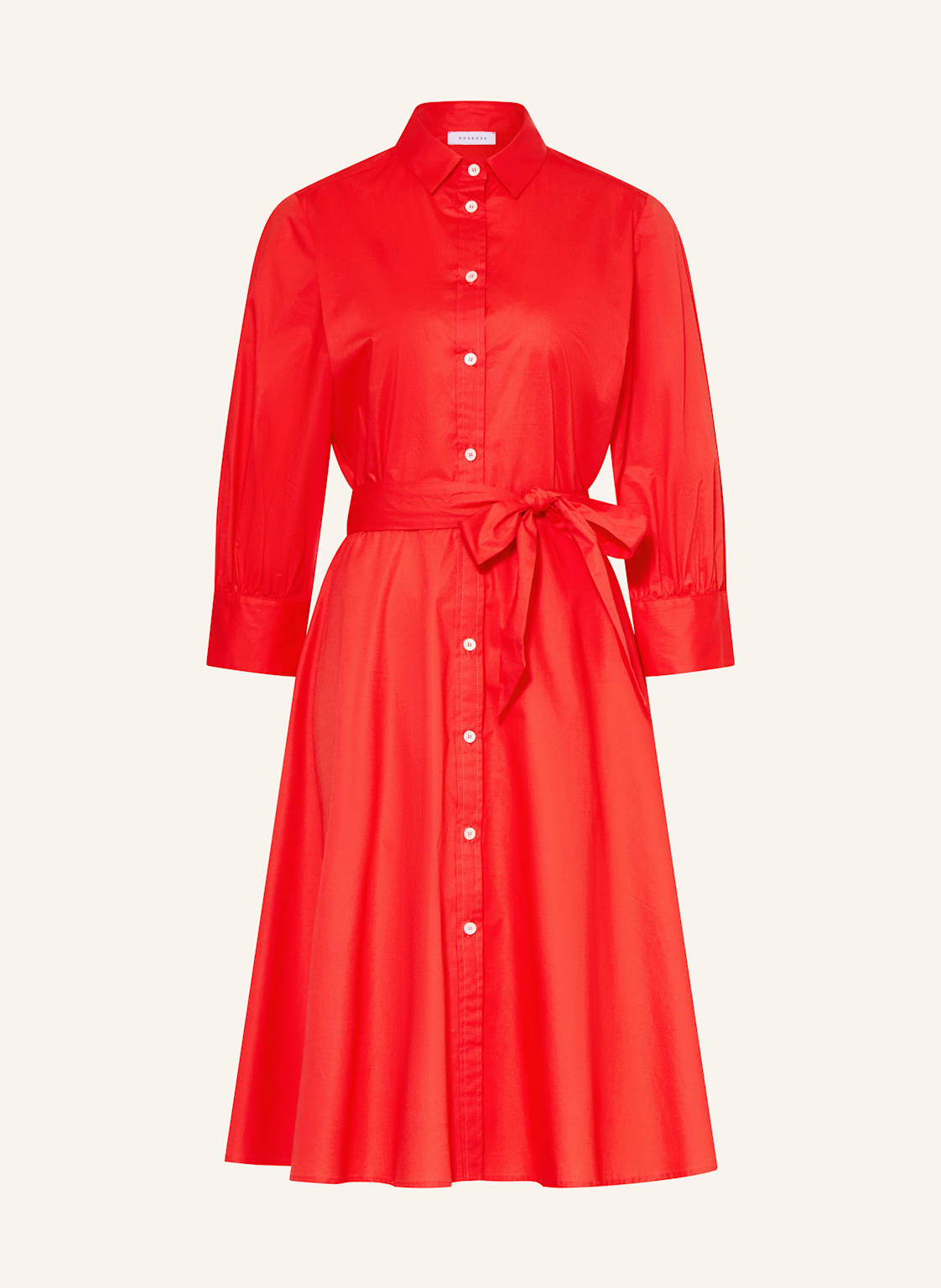 rosso35 Hemdblusenkleid Mit 3/4-Arm rot rosso35 Hemdblusenkleid Mit 3/4-Arm rot von ROSSO35