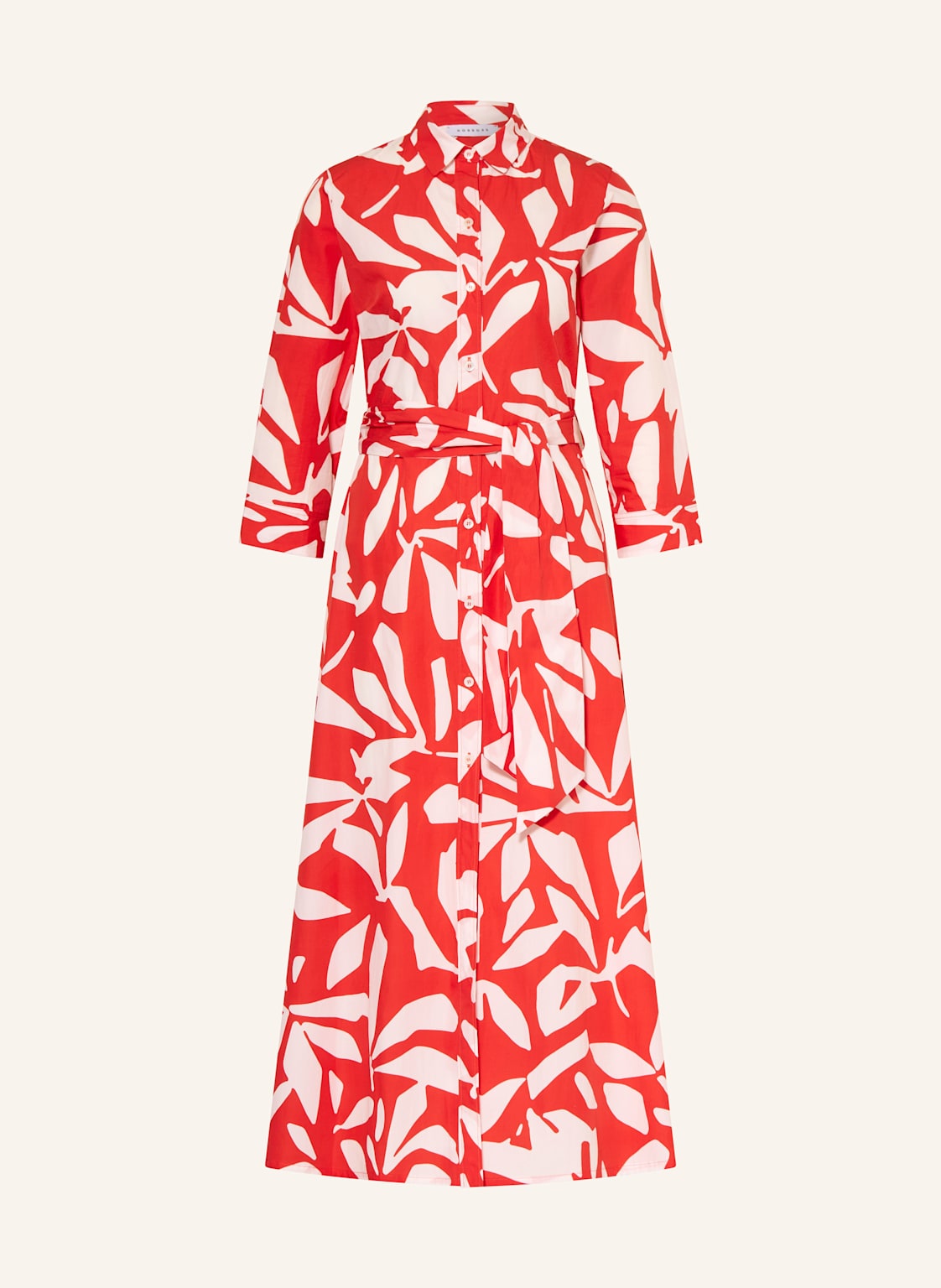 rosso35 Hemdblusenkleid Mit 3/4-Arm rot rosso35 Hemdblusenkleid Mit 3/4-Arm rot von ROSSO35