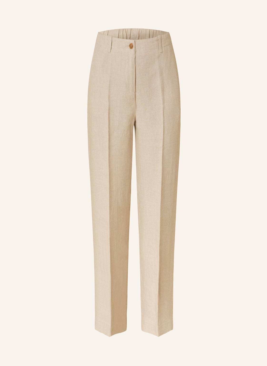 rosso35 Marlenehose Aus Leinen beige rosso35 Marlenehose Aus Leinen beige von ROSSO35