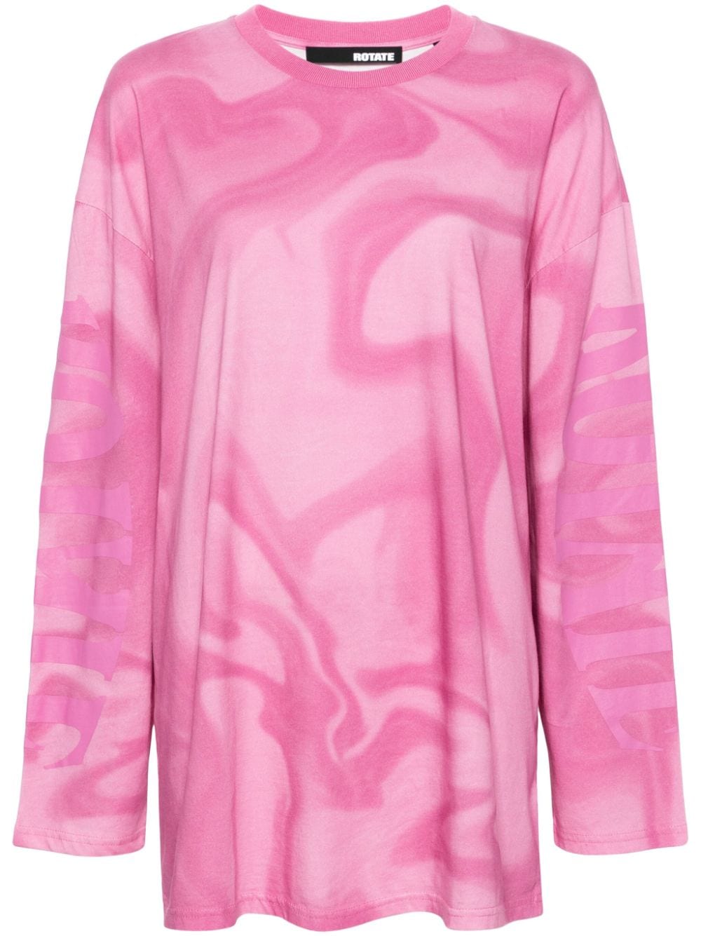 ROTATE BIRGER CHRISTENSEN Enzyme logo-print T-shirt - Pink von ROTATE BIRGER CHRISTENSEN