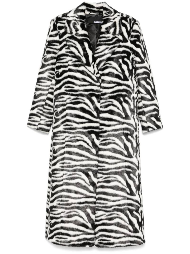 ROTATE BIRGER CHRISTENSEN Fluffy Clasp coat - Black von ROTATE BIRGER CHRISTENSEN