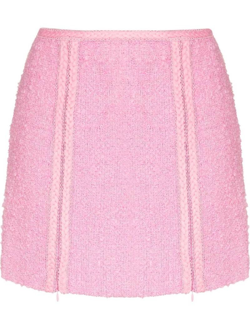 ROTATE BIRGER CHRISTENSEN Lina bouclé mini skirt - Pink von ROTATE BIRGER CHRISTENSEN