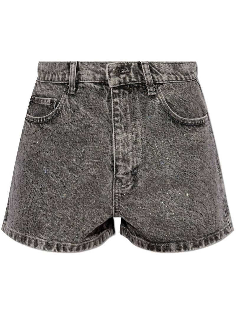 ROTATE BIRGER CHRISTENSEN acid-wash denim shorts - Grey von ROTATE BIRGER CHRISTENSEN