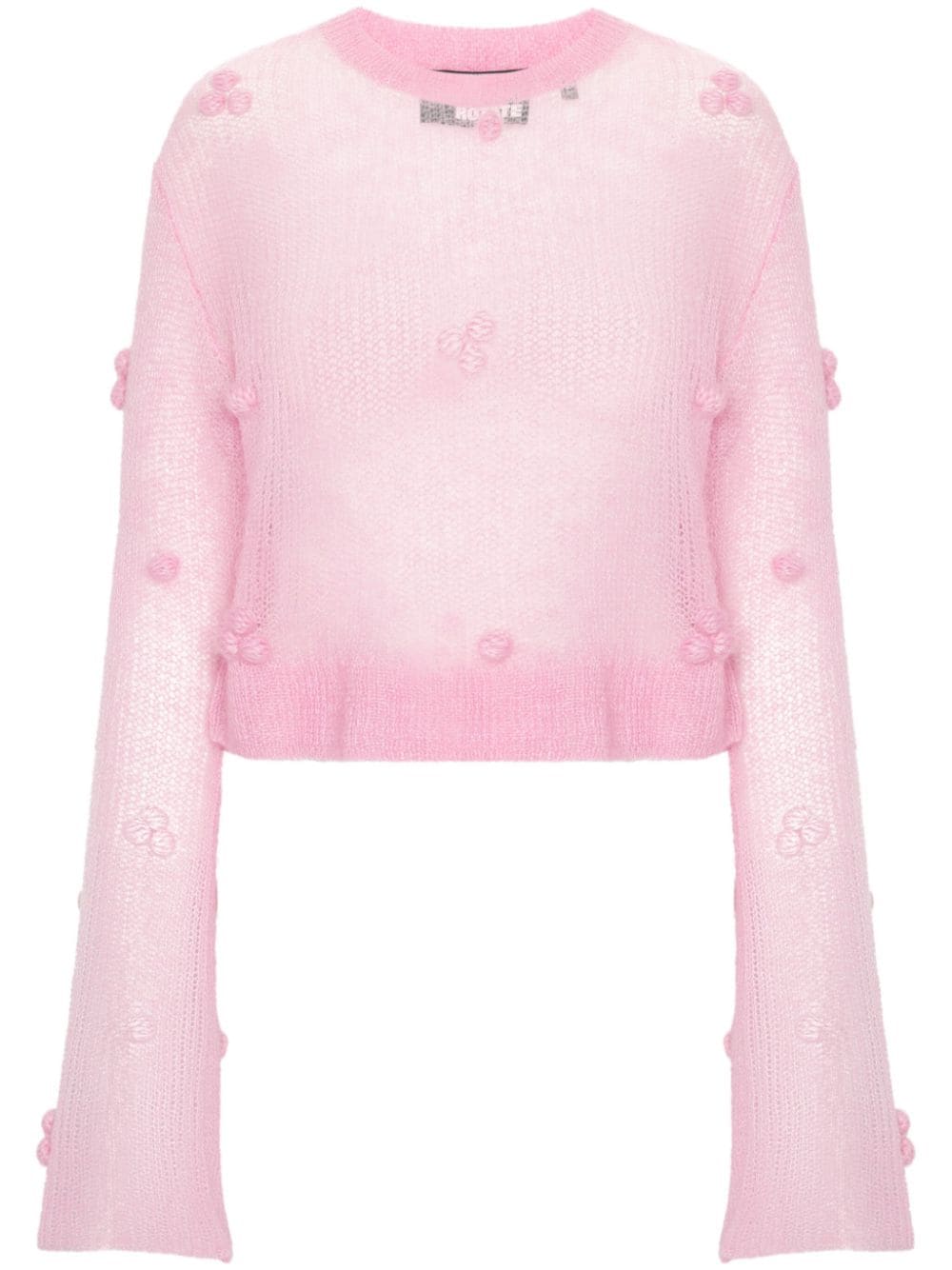 ROTATE BIRGER CHRISTENSEN appliqué-detail sweater - Pink von ROTATE BIRGER CHRISTENSEN