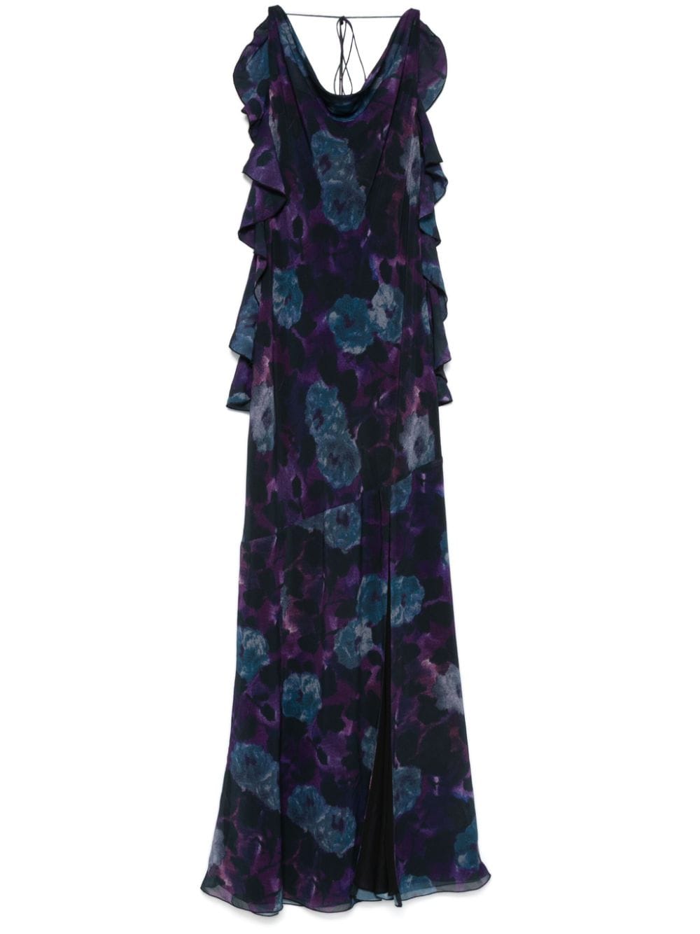 ROTATE BIRGER CHRISTENSEN chiffon ruffle maxi dress - Purple von ROTATE BIRGER CHRISTENSEN