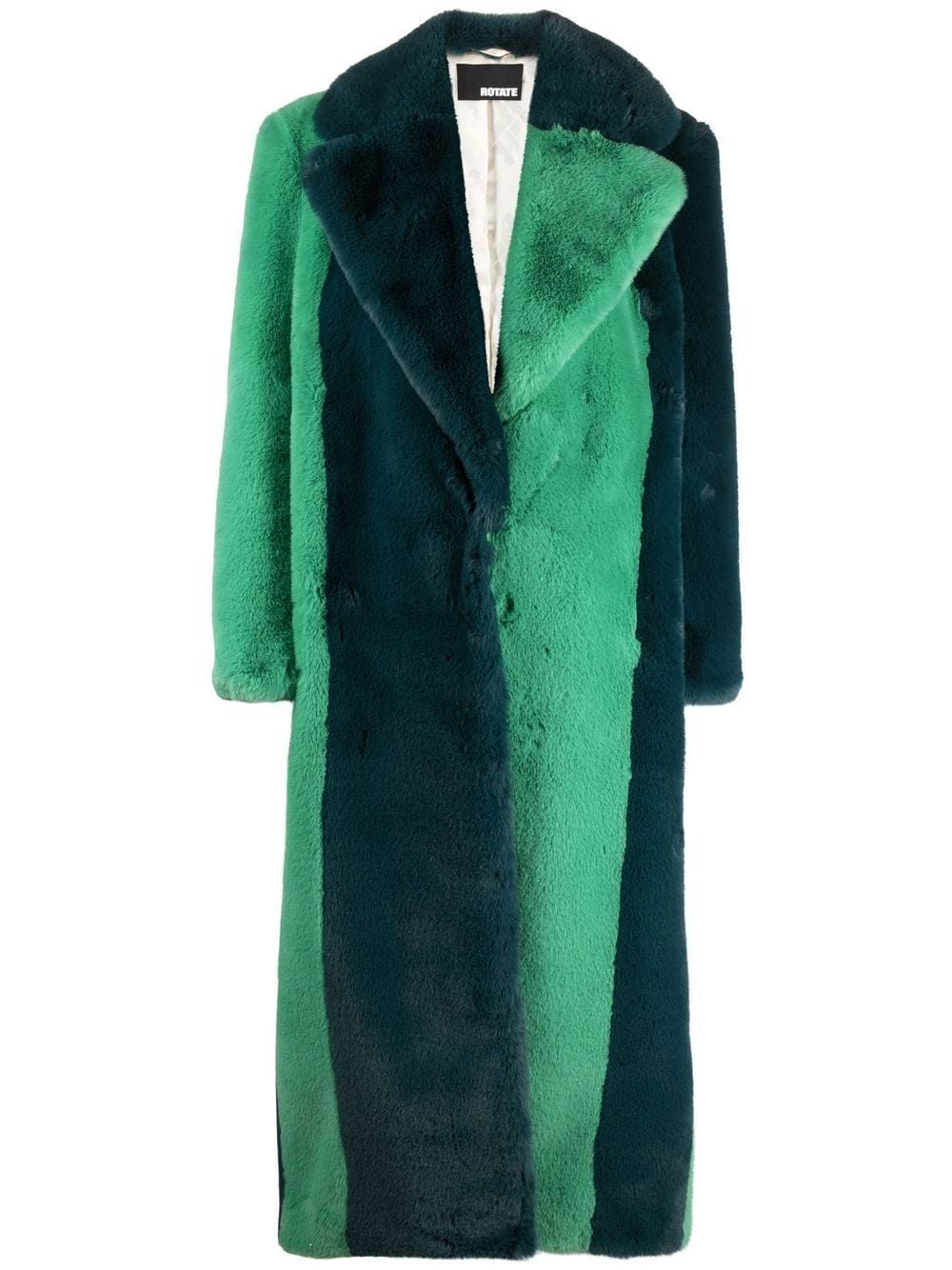 ROTATE BIRGER CHRISTENSEN faux fur two-tone coat - Green von ROTATE BIRGER CHRISTENSEN