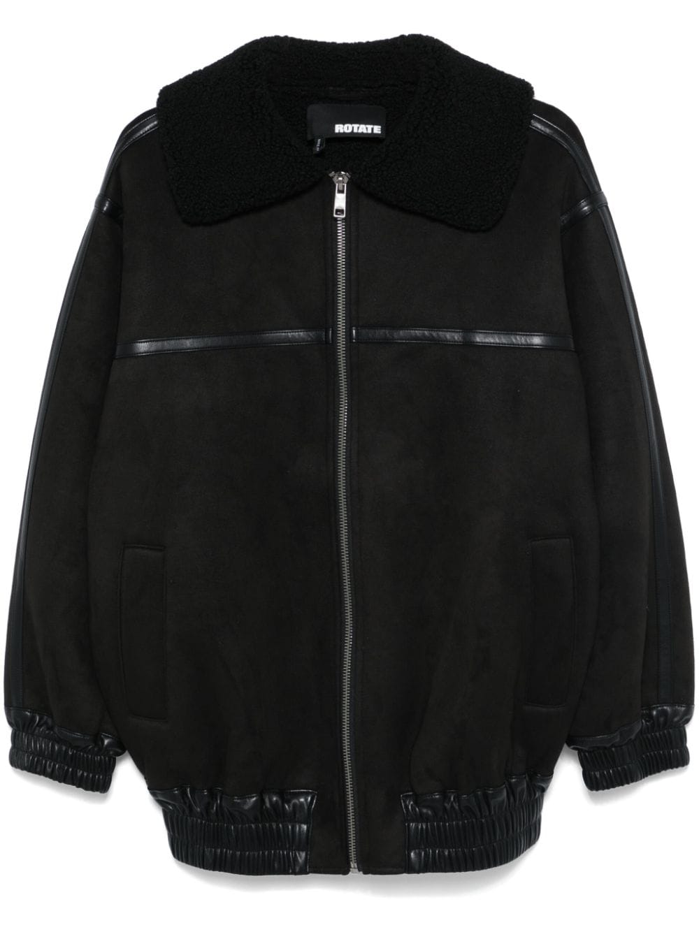 ROTATE BIRGER CHRISTENSEN faux-leather bomber jacket - Black von ROTATE BIRGER CHRISTENSEN